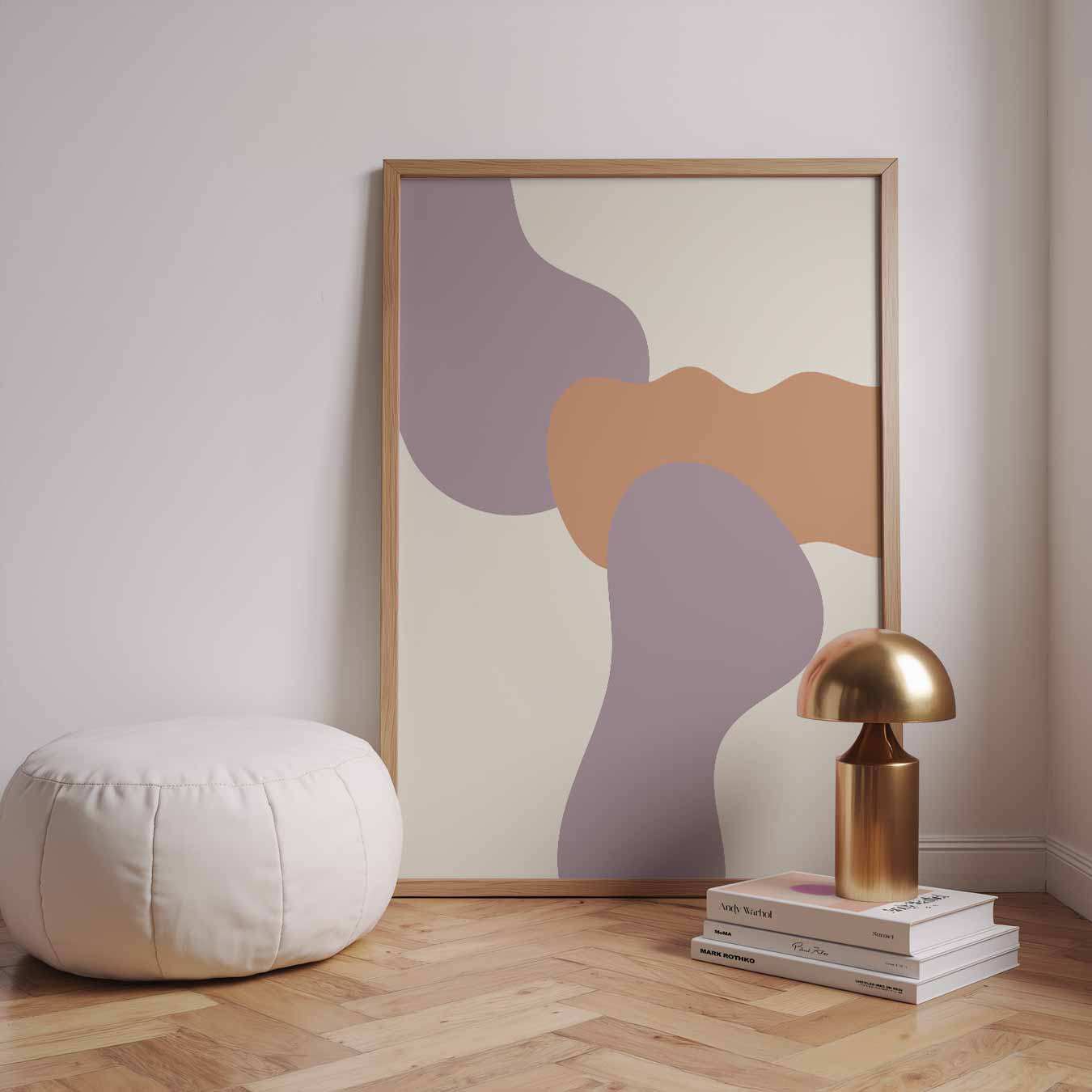 Vloeiende Abstracte Kunstposter-WallArtistic