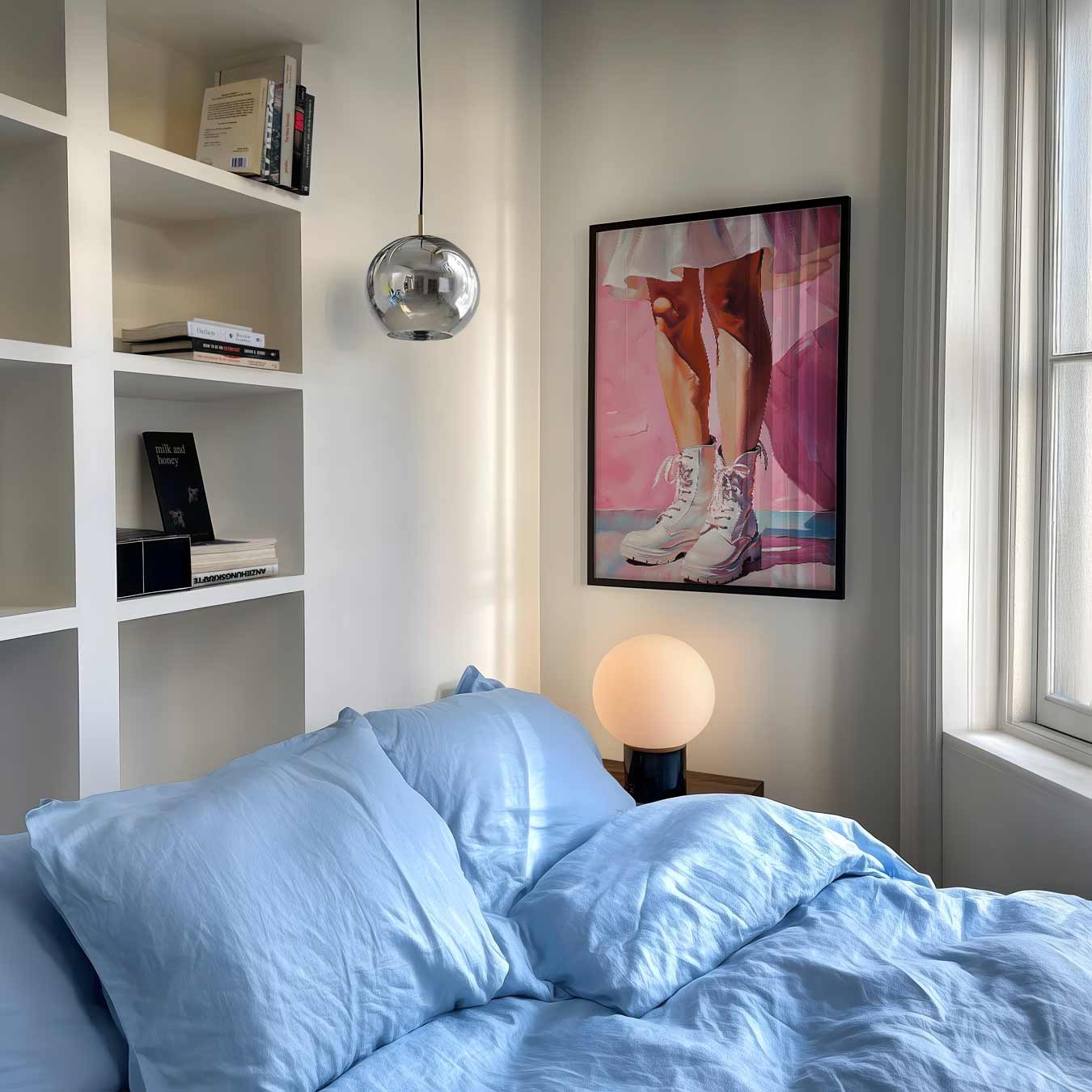 Stijlvolle Roze Vibes Poster-WallArtistic