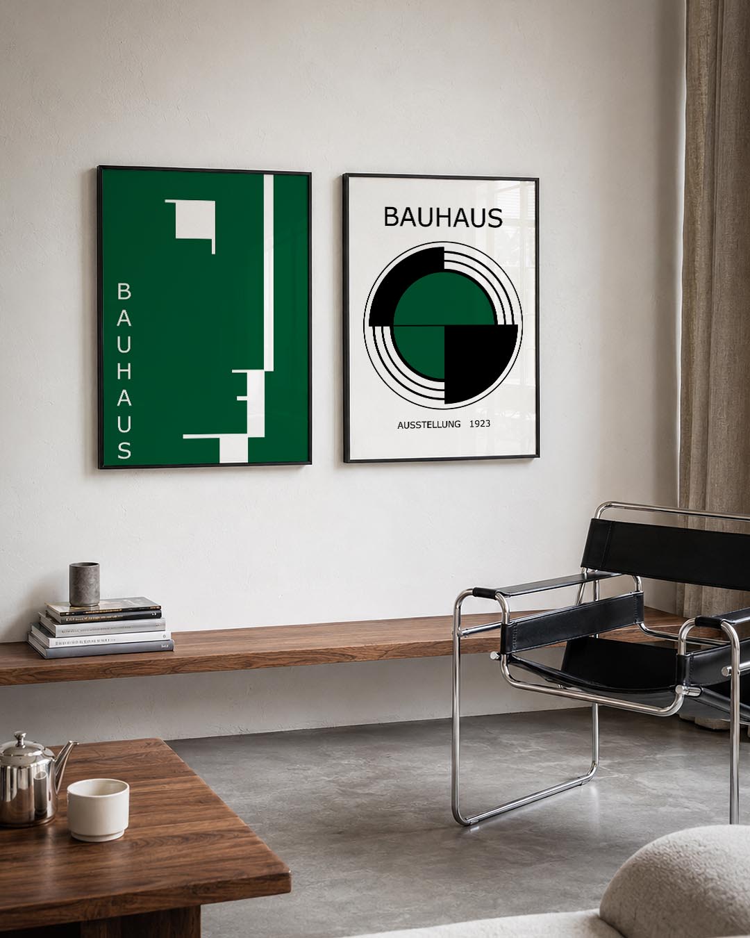 Strakke lijnenspel Posterset