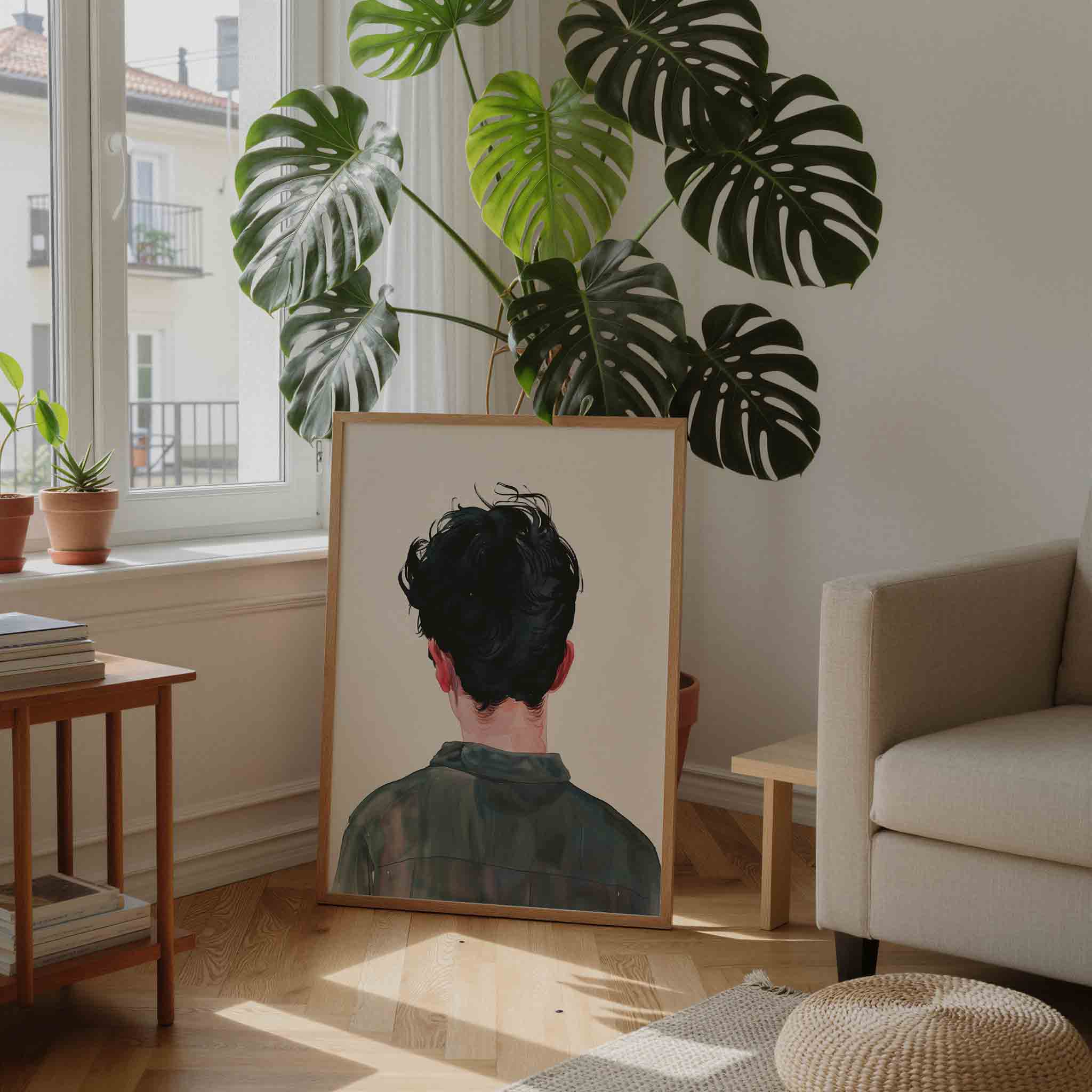Achterkant van persoon Poster