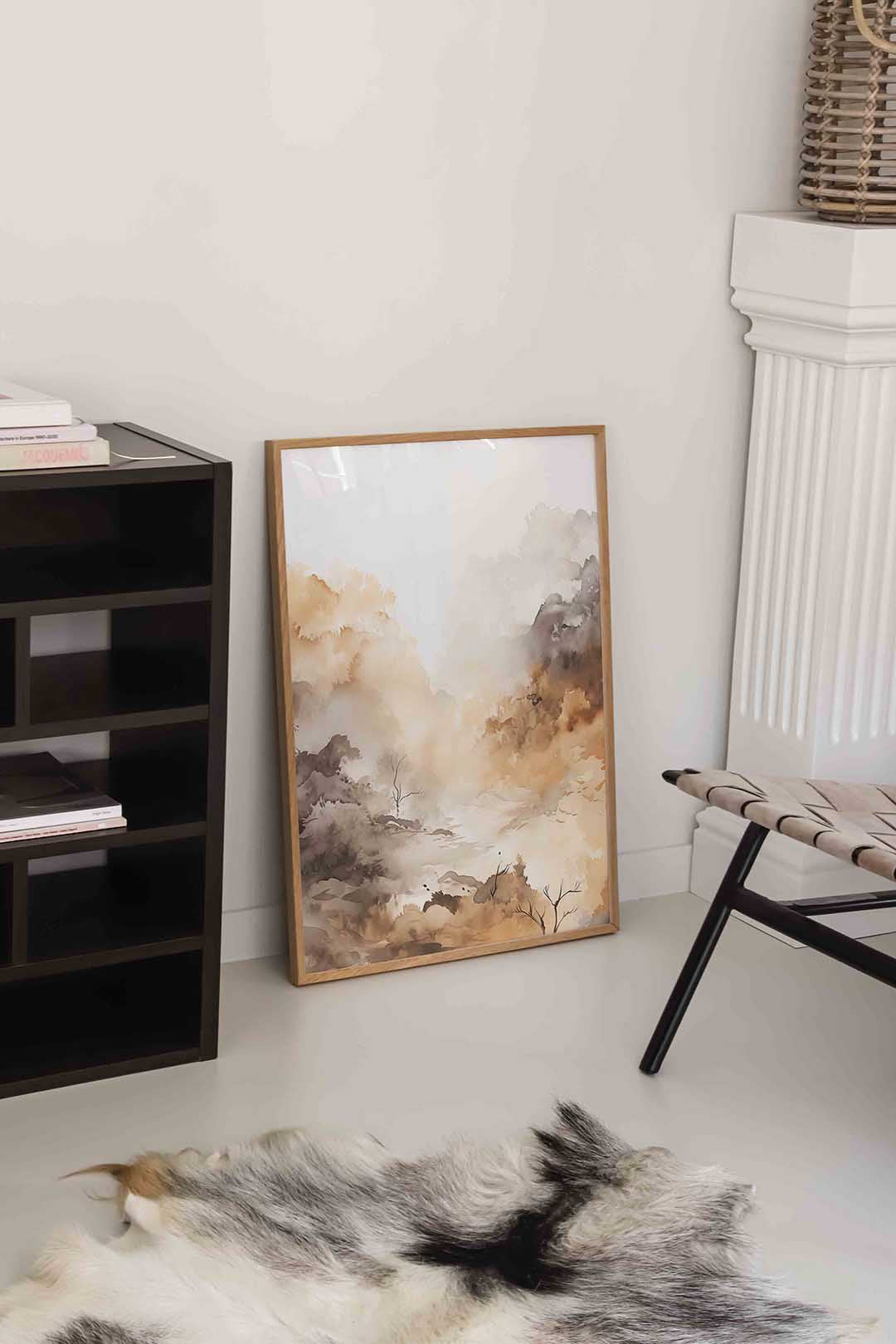 Landschap in zachte tinten Poster