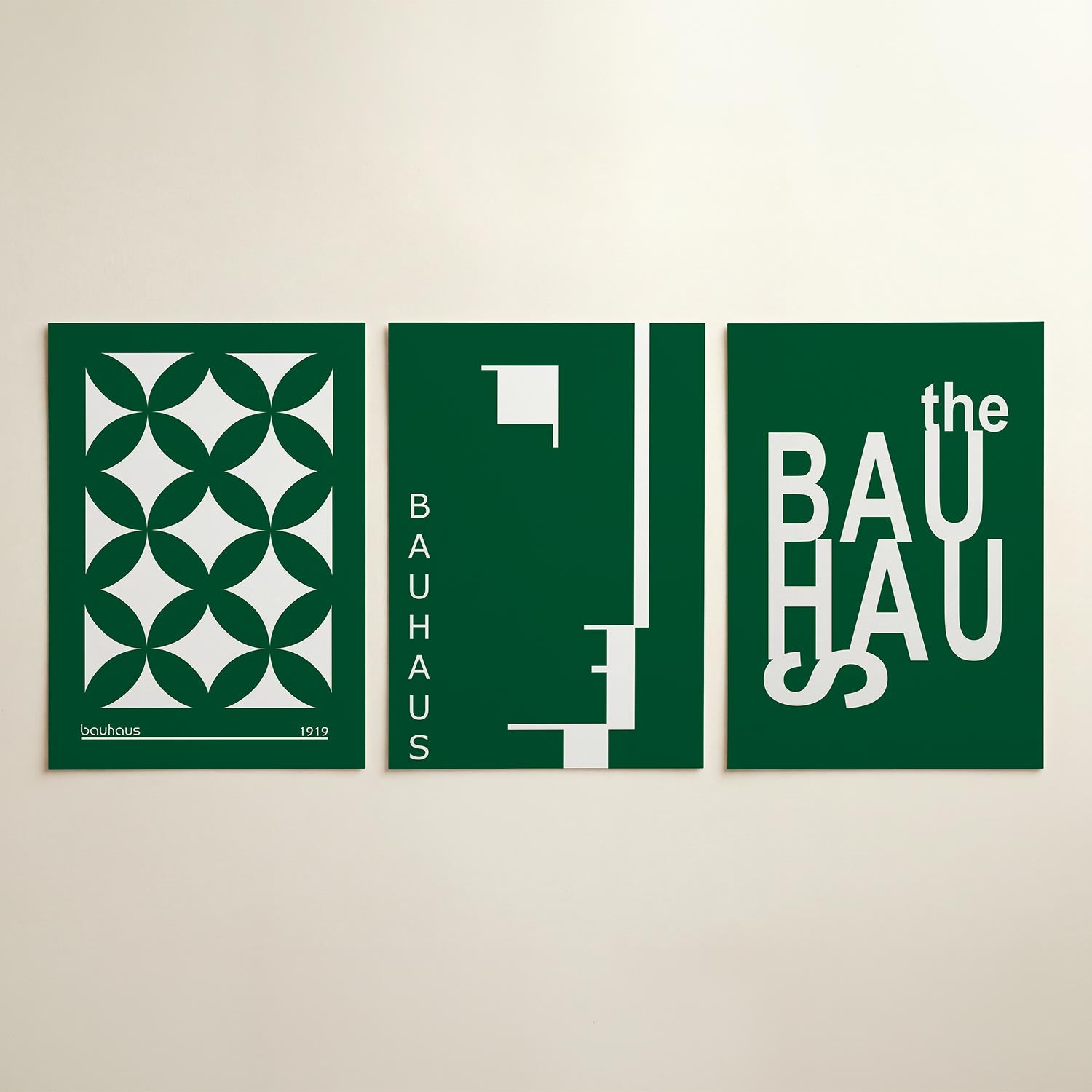 Groene cirkelpatronen Posterset