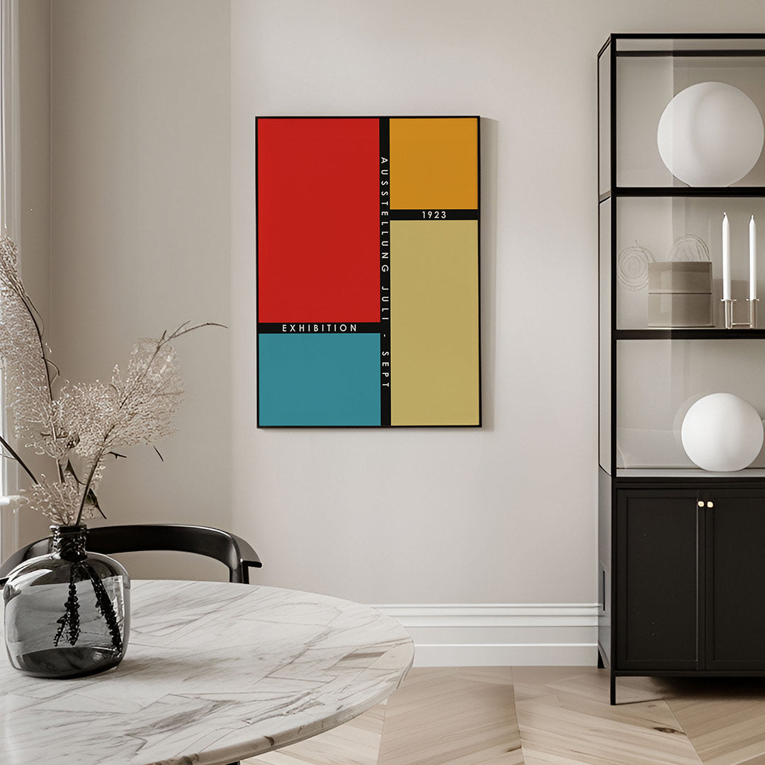 Vlakverdeling en kleur Poster