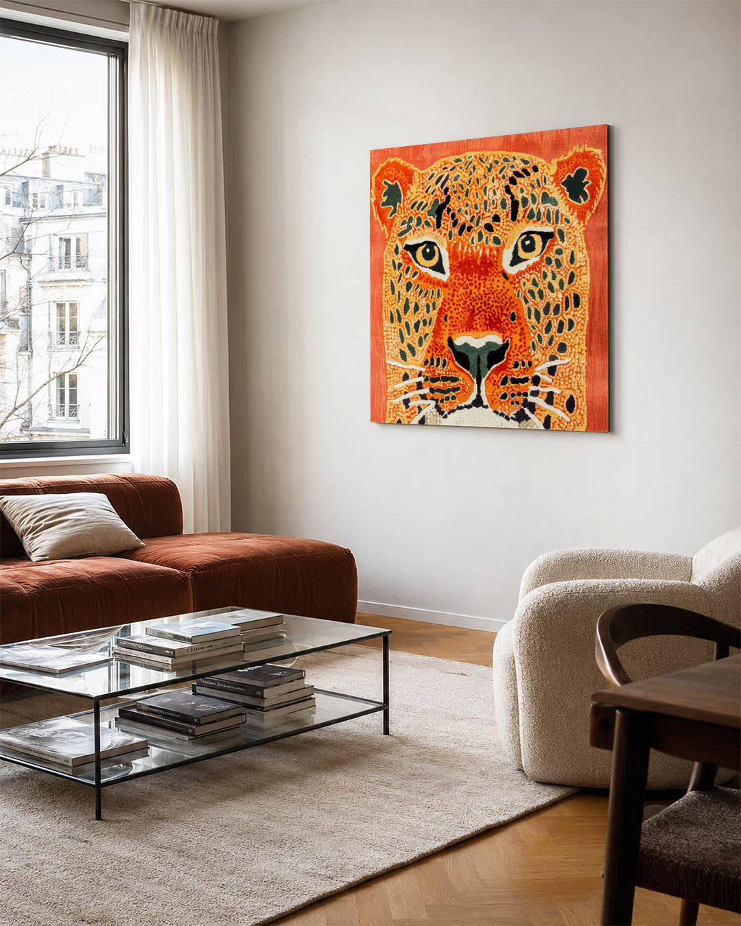 Levendige dierenprint Kunstwerk