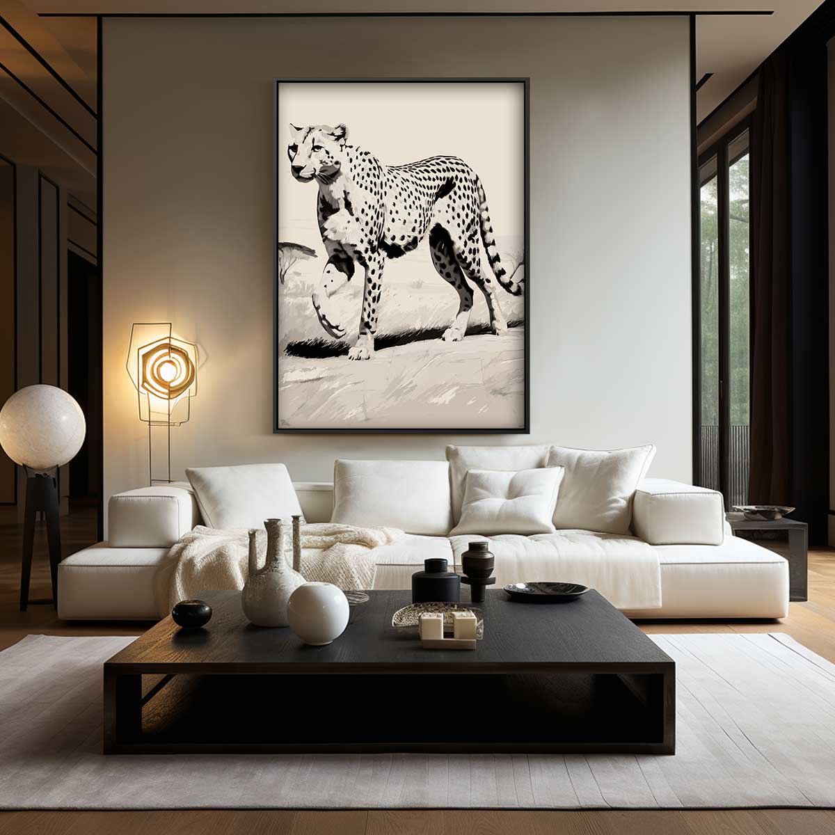 Majestätisches Geparden-Kunstwerk