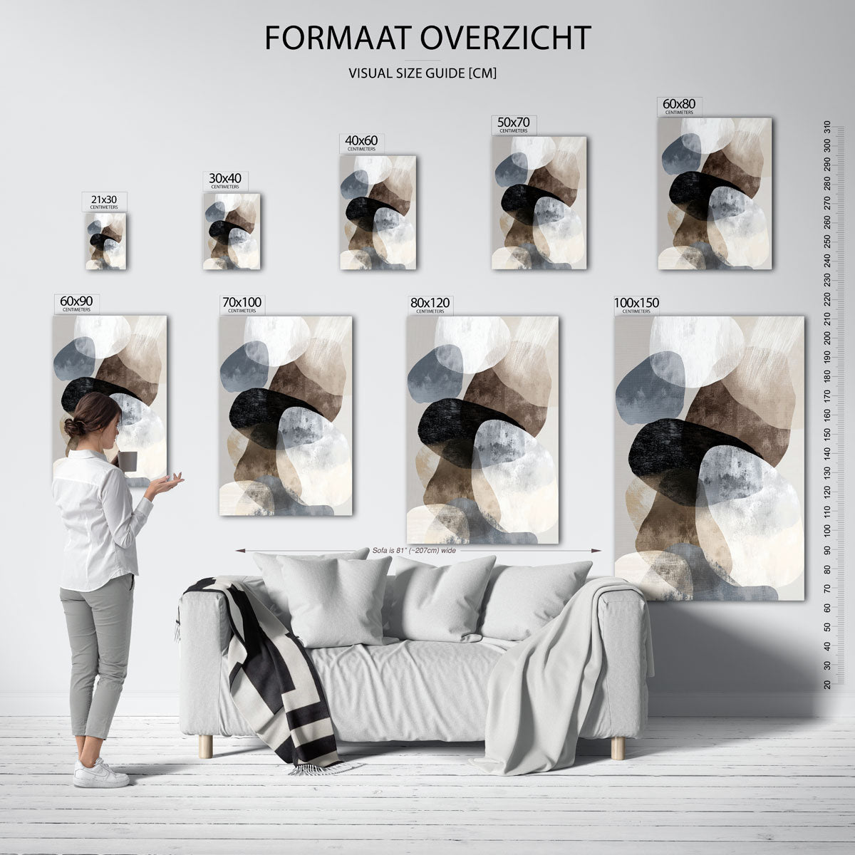 Abstracte vormen Poster