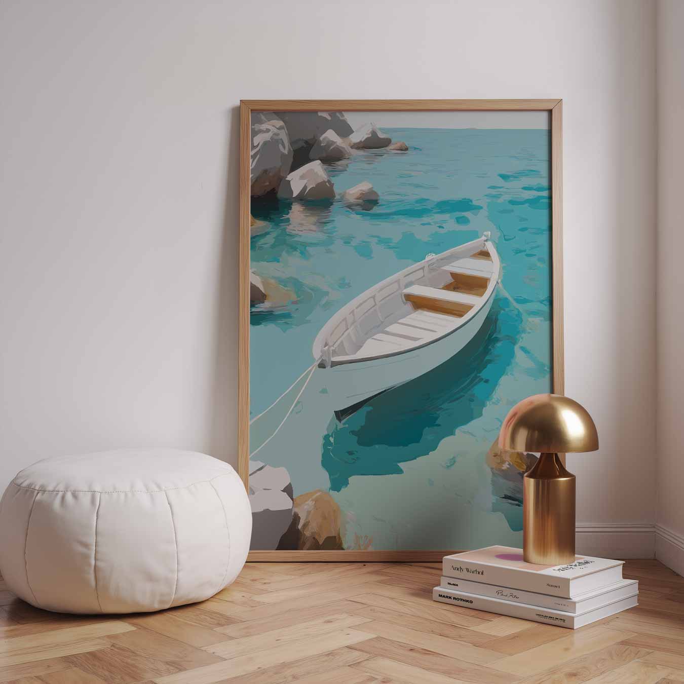 Dromerige Zeilboot Poster-WallArtistic