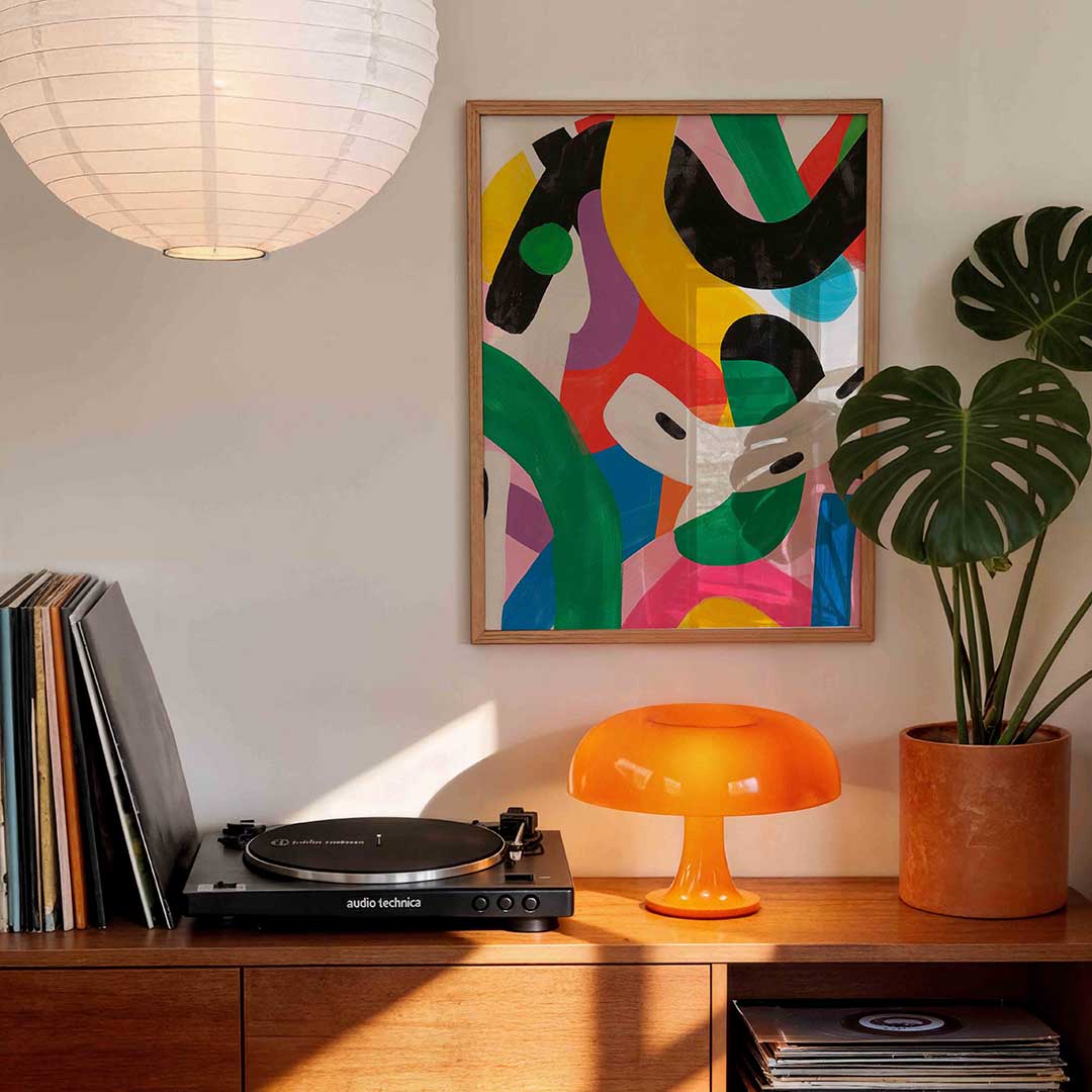 Kleurrijke abstracte vormen Poster