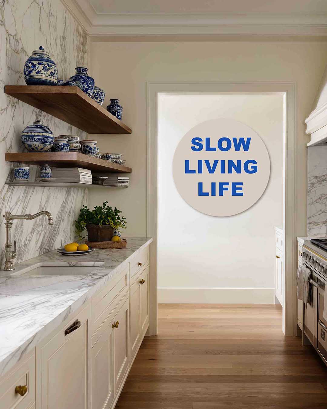 Slow living life Muurcirkel