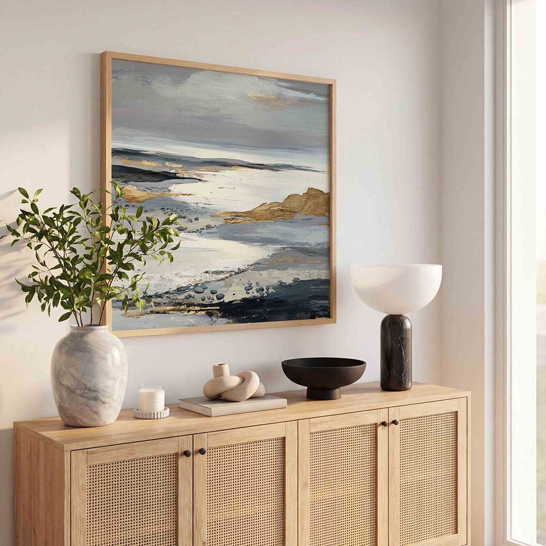 Abstracte landschapsweergave Poster