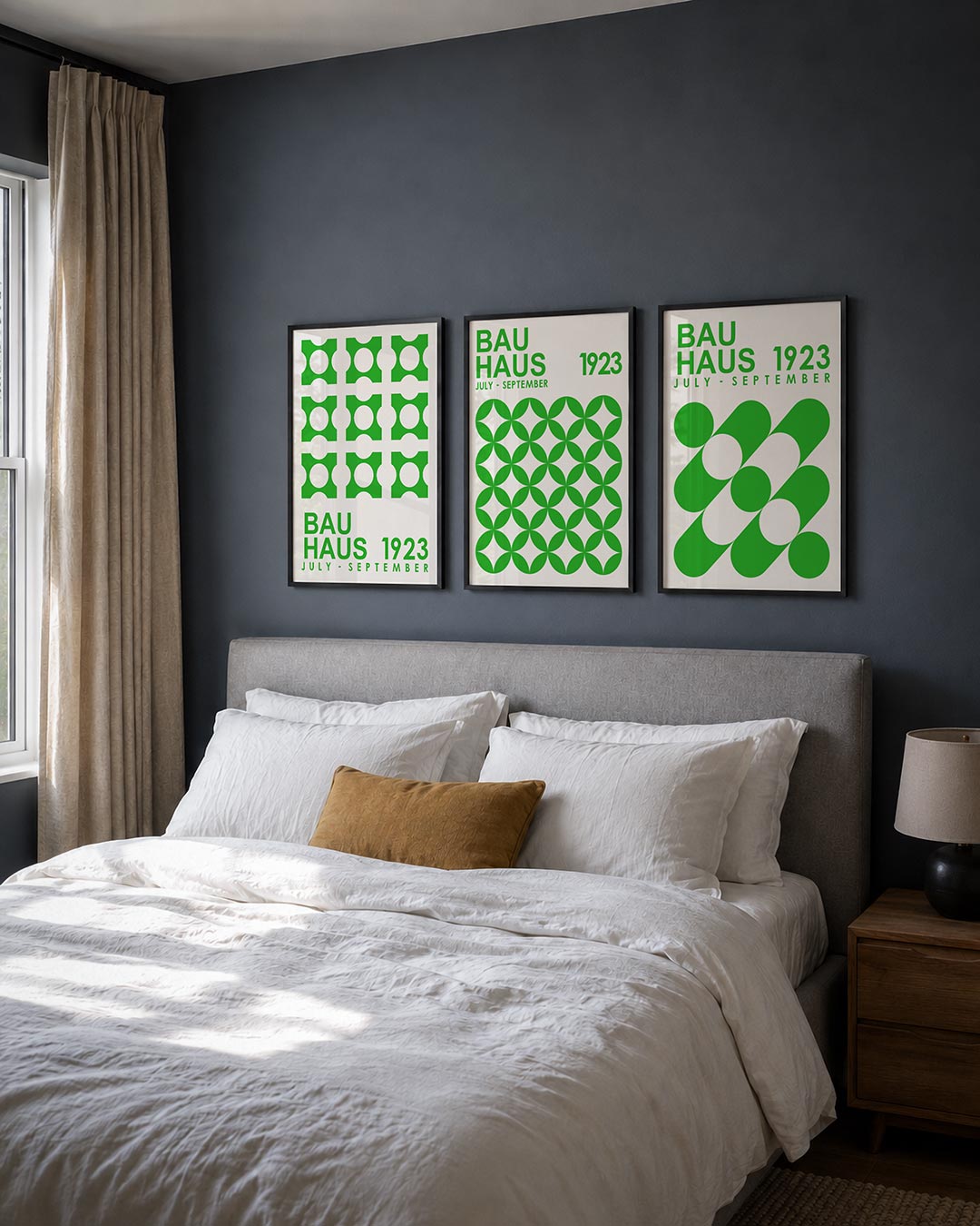 Groene cirkelpatronen Posterset