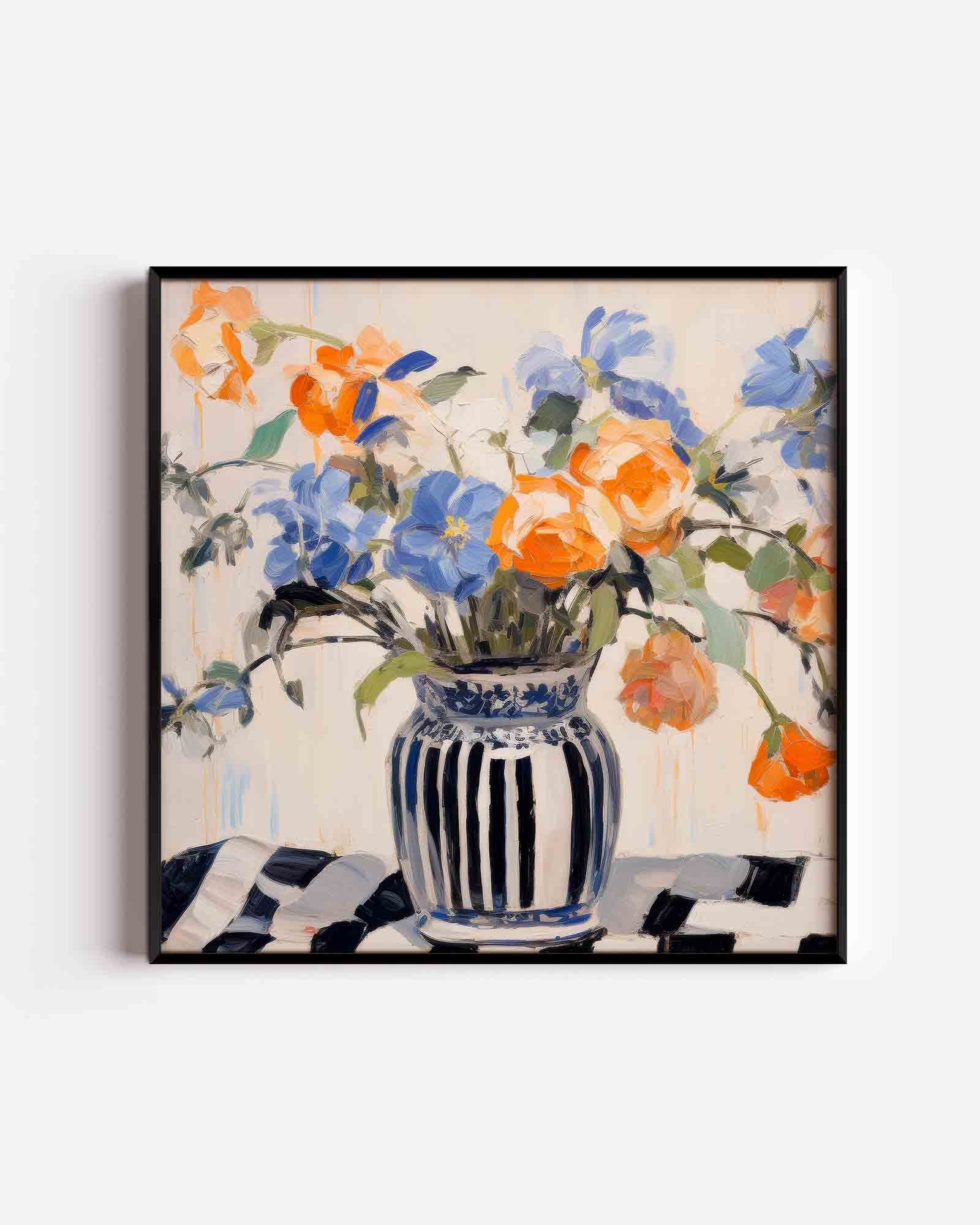 Bloemen in vaas Poster