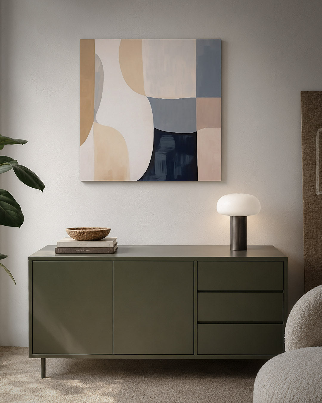 Organische vormen compositie Kunstwerk