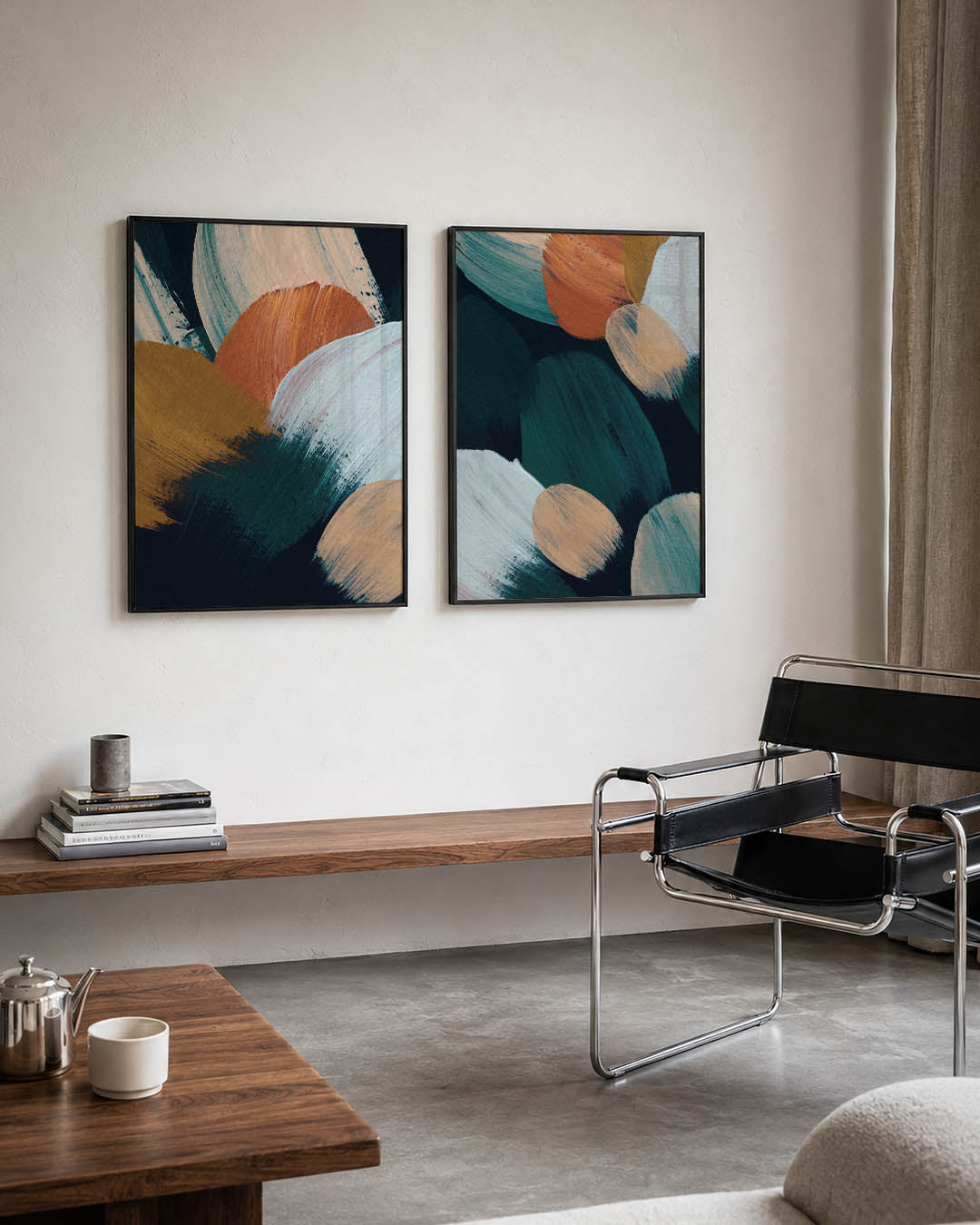 Kleurvlakken en beweging Posterset
