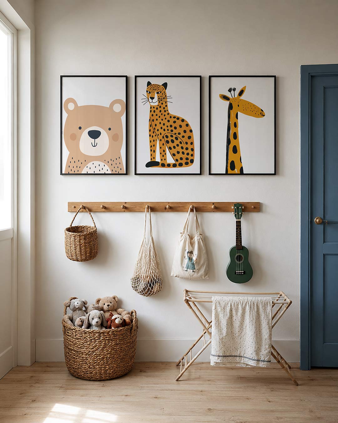 Vrolijke giraffe Posterset