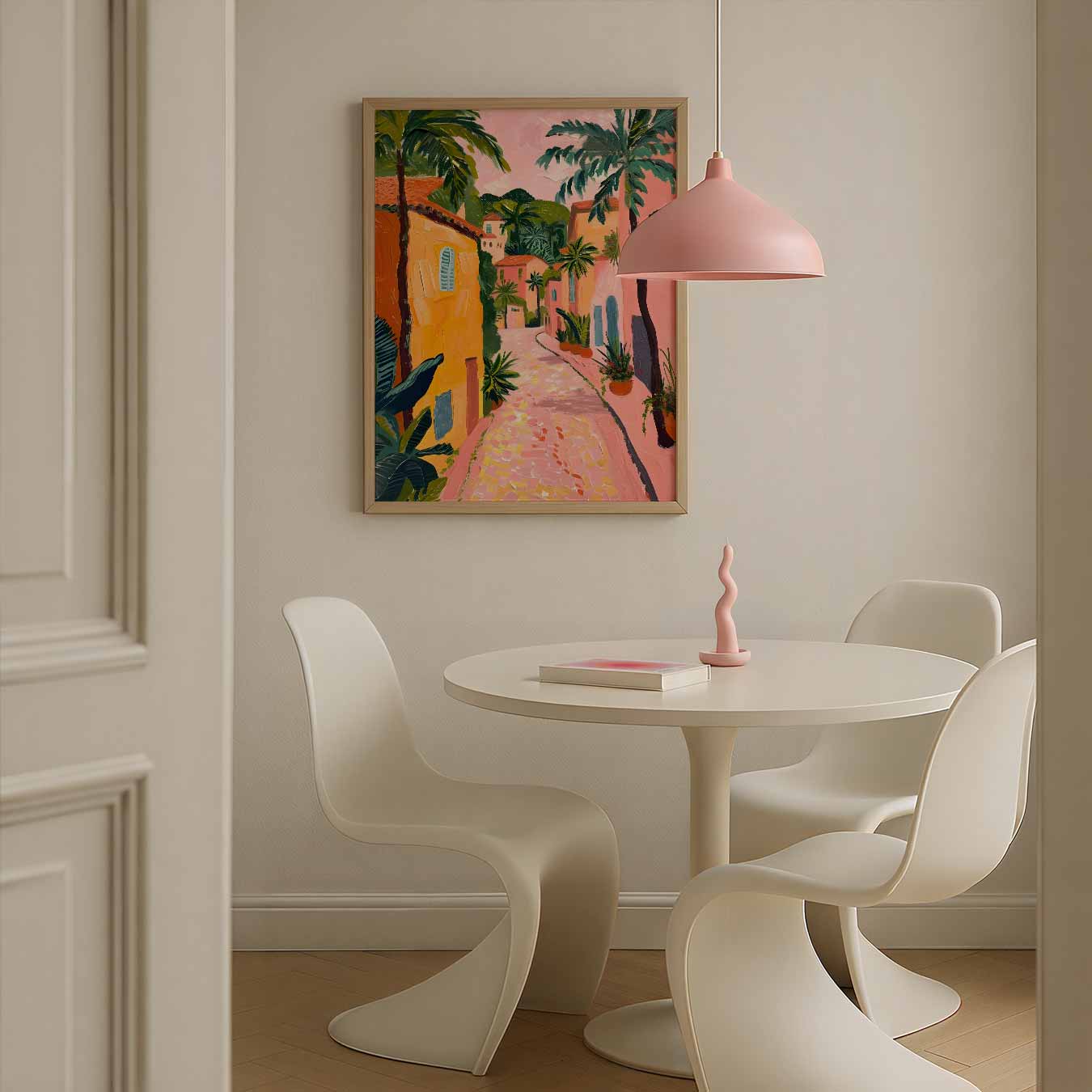 Tropische Straat in Zuid-Frankrijk Poster-WallArtistic