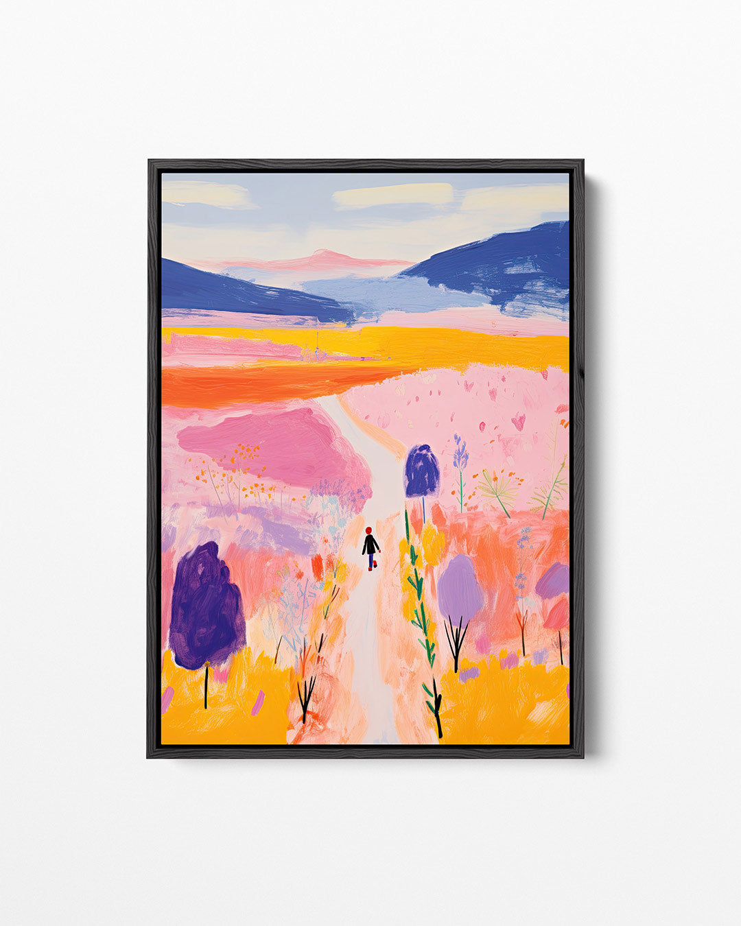 Kleurrijk landschap Kunstwerk
