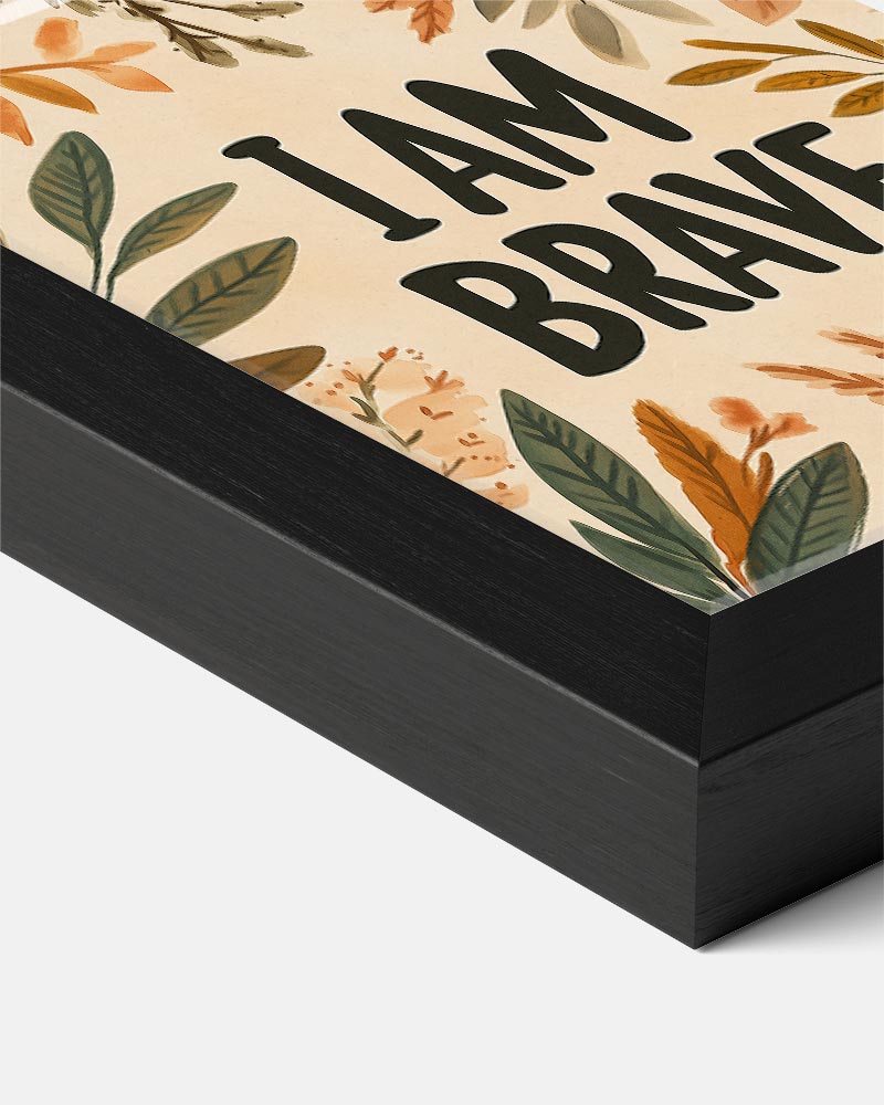 Dappere Quote Botanische Poster-WallArtistic