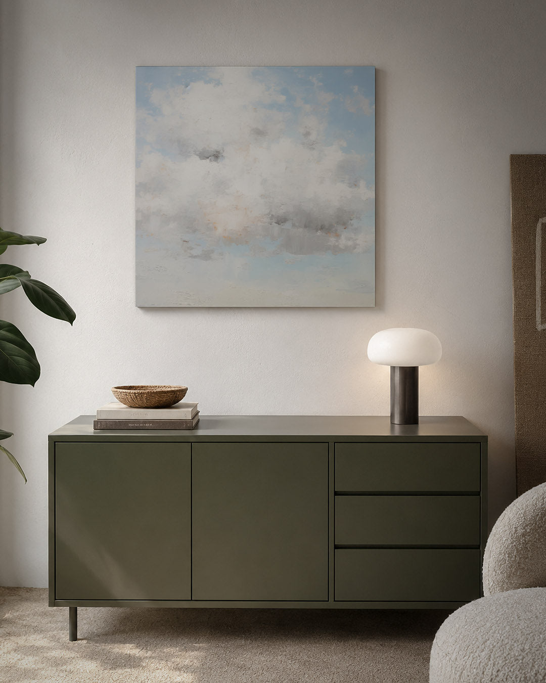 Wolkenlucht compositie Kunstwerk