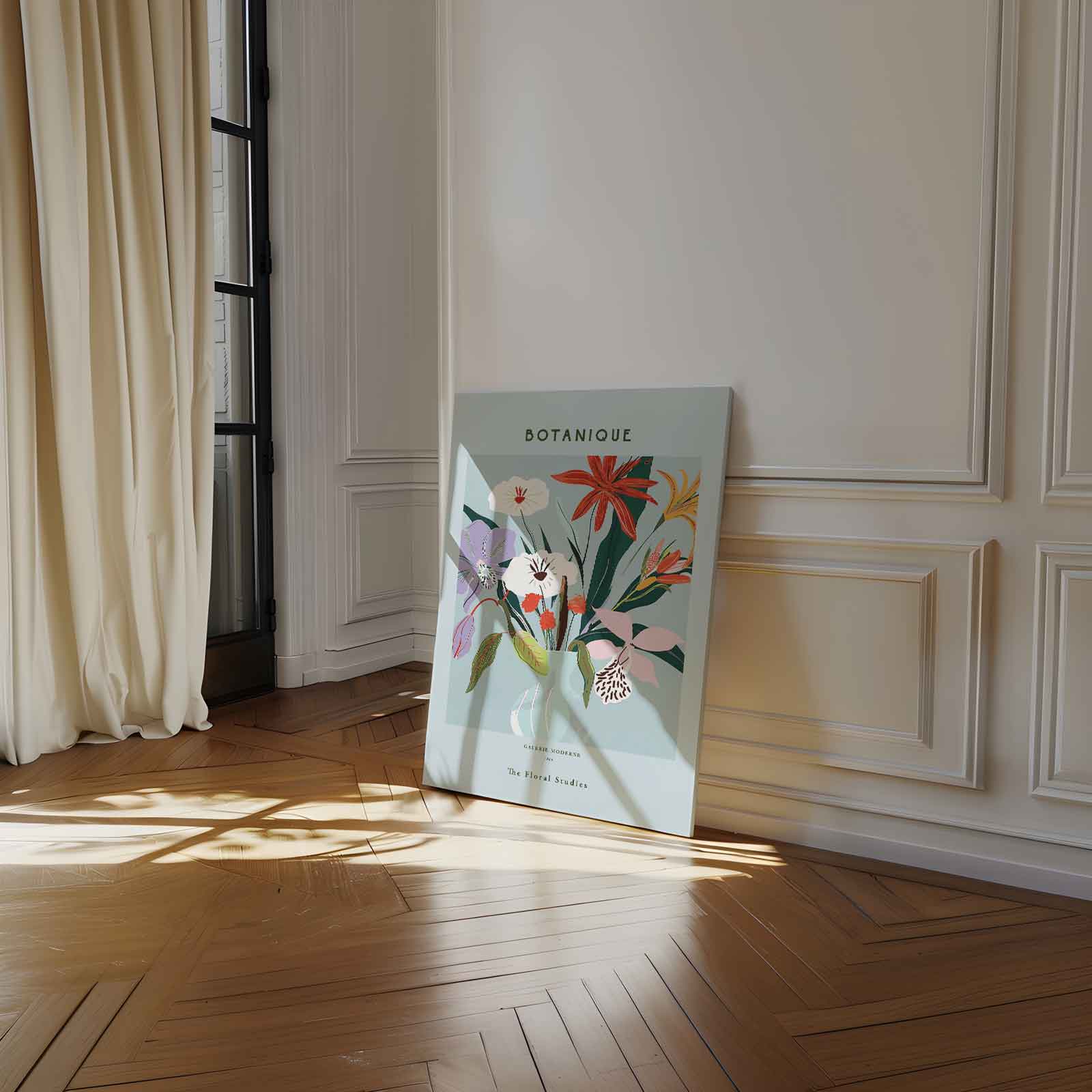 Botanic Bliss Bloemenkunst Kunstwerk-canvas-dibond-plexiglas-wanddecoratie-WallArtistic