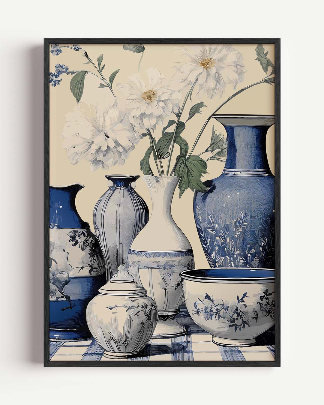Stijlvolle Bloemvazen Poster-WallArtistic