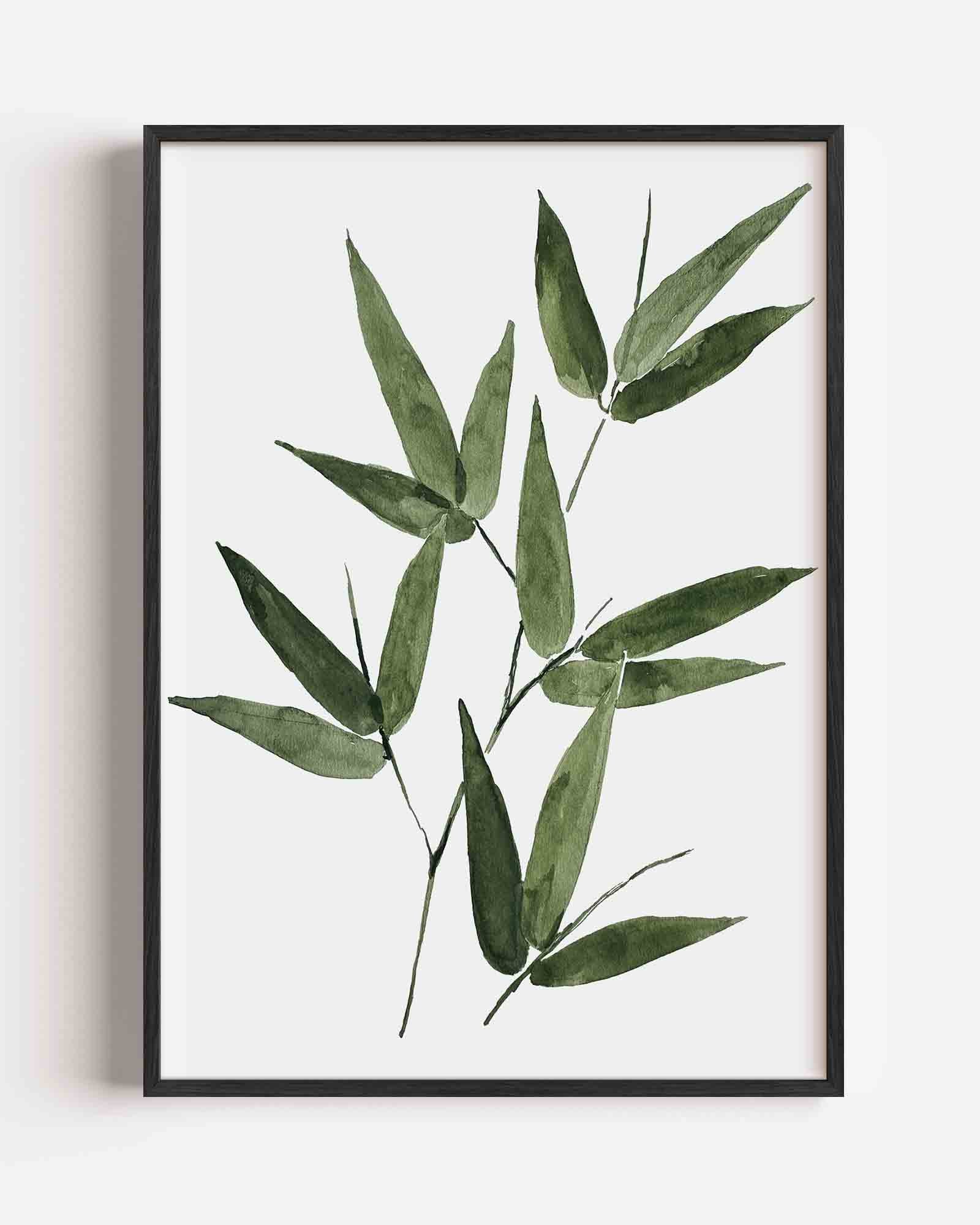 Bamboe bladeren Poster
