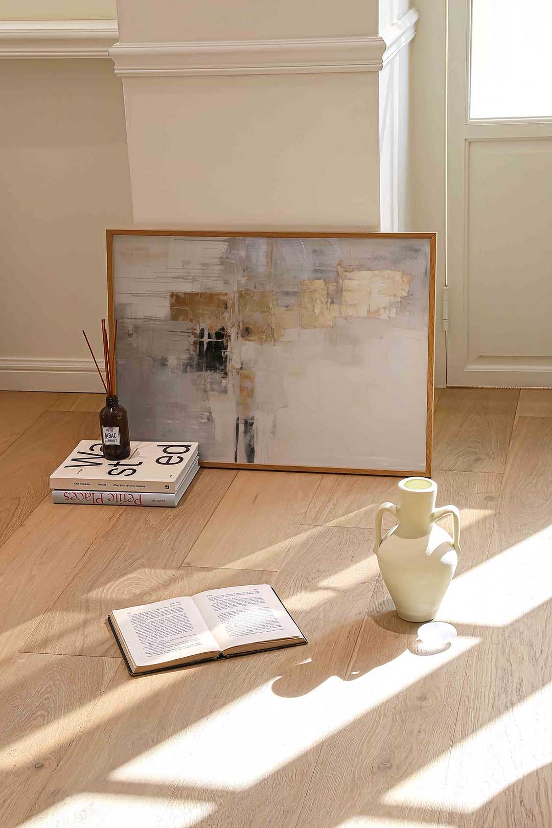 Abstracte gouden vormen Poster