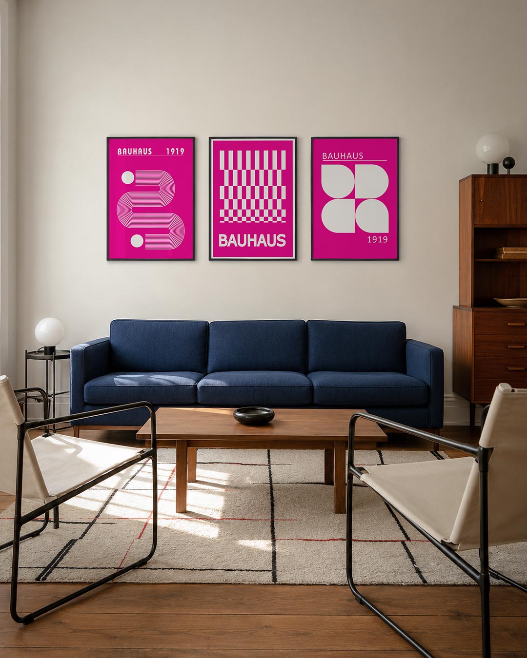 Lijnen en cirkel Posterset