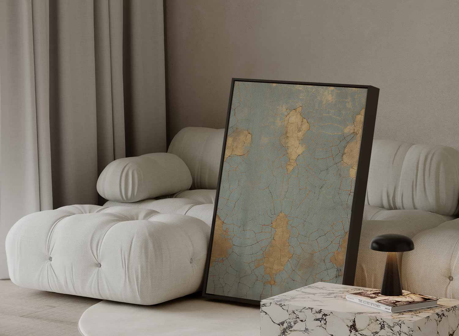 Goudentijd Verweerde Elegantie Kunstwerk-canvas-dibond-plexiglas-wanddecoratie-WallArtistic