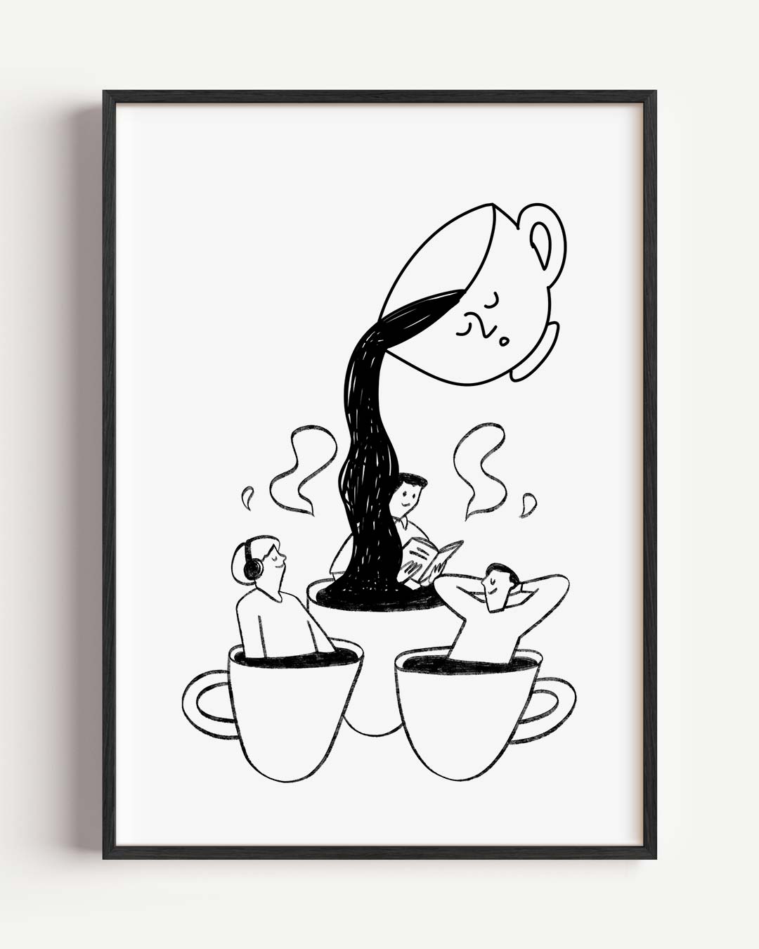 Koffie Ochtend Genot Poster-WallArtistic