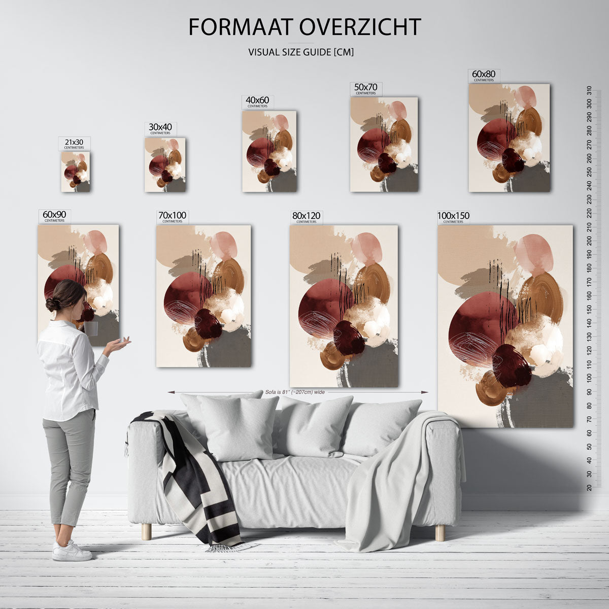 Abstracte vormen Poster