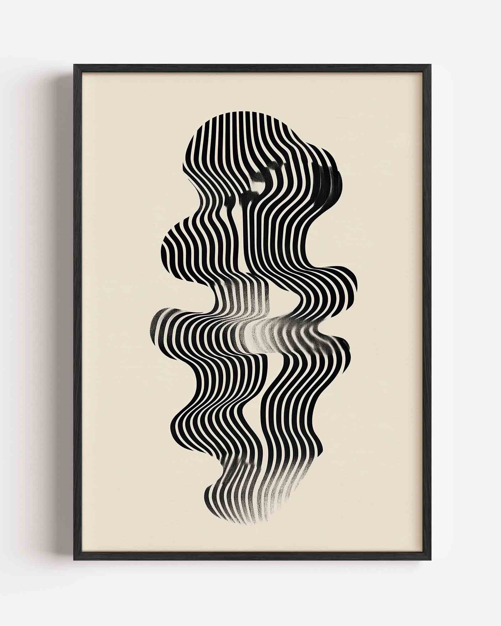 Golvende lijnen Poster