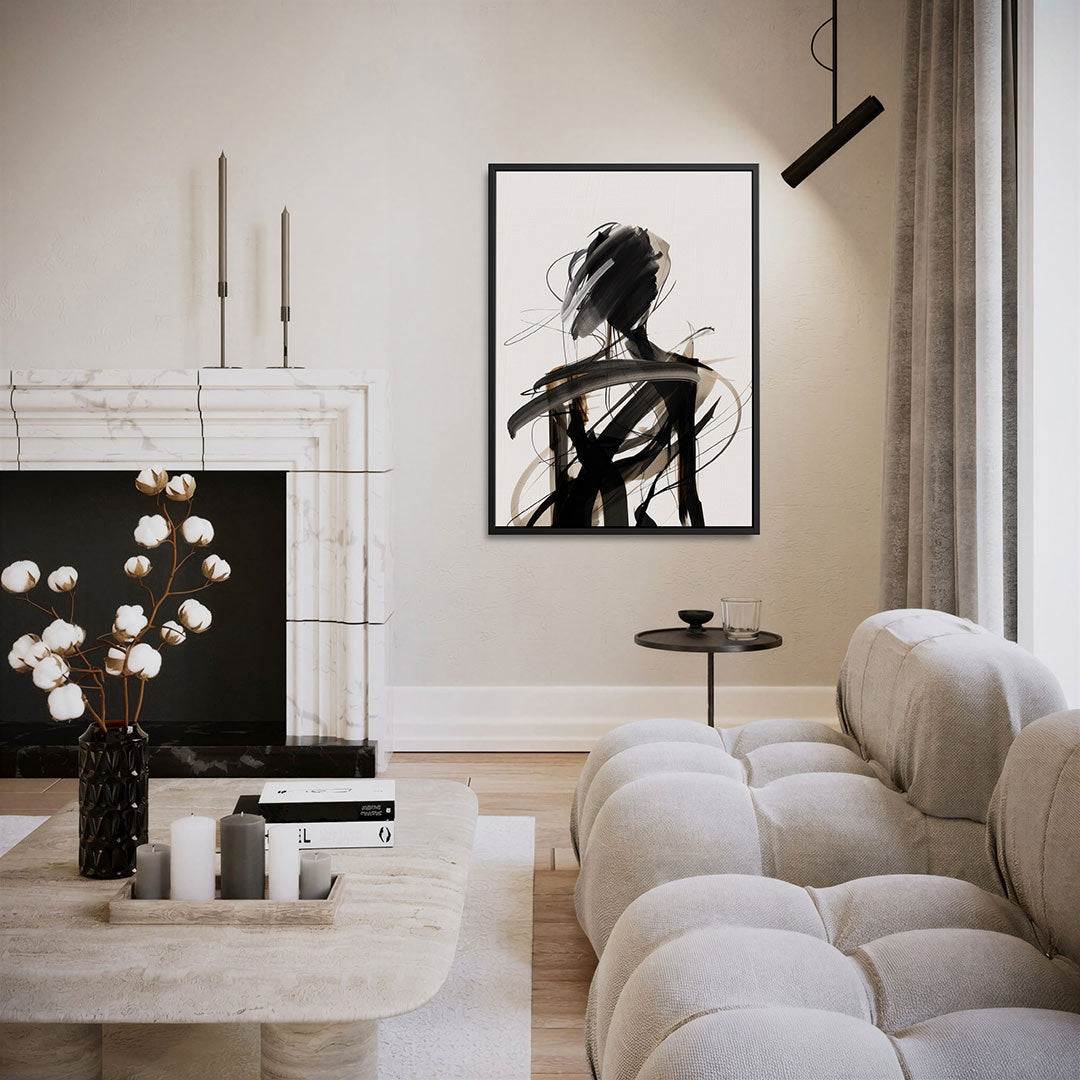 Dynamische lijnfiguur Kunstwerk
