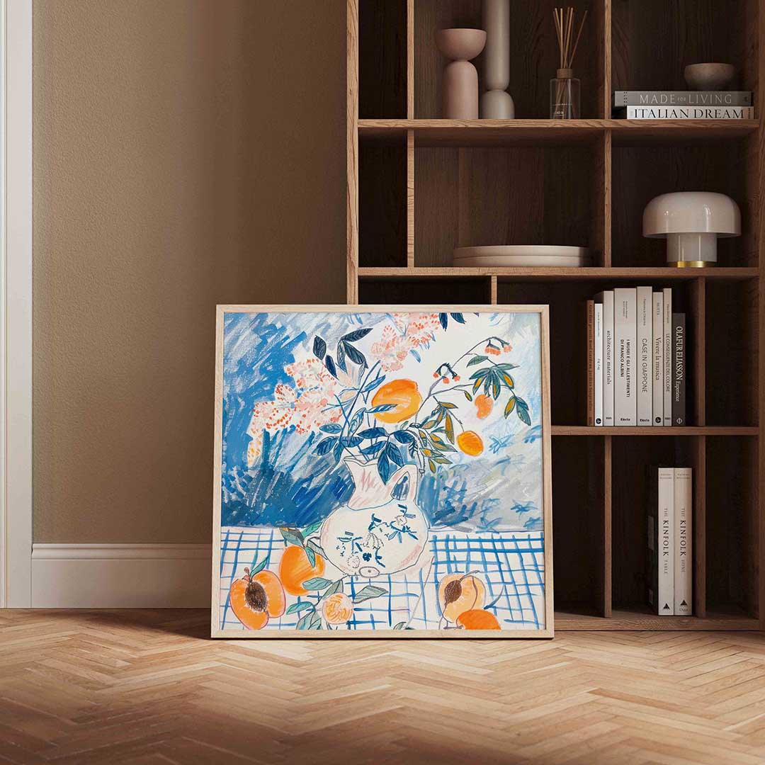 Bloemen en fruit Poster