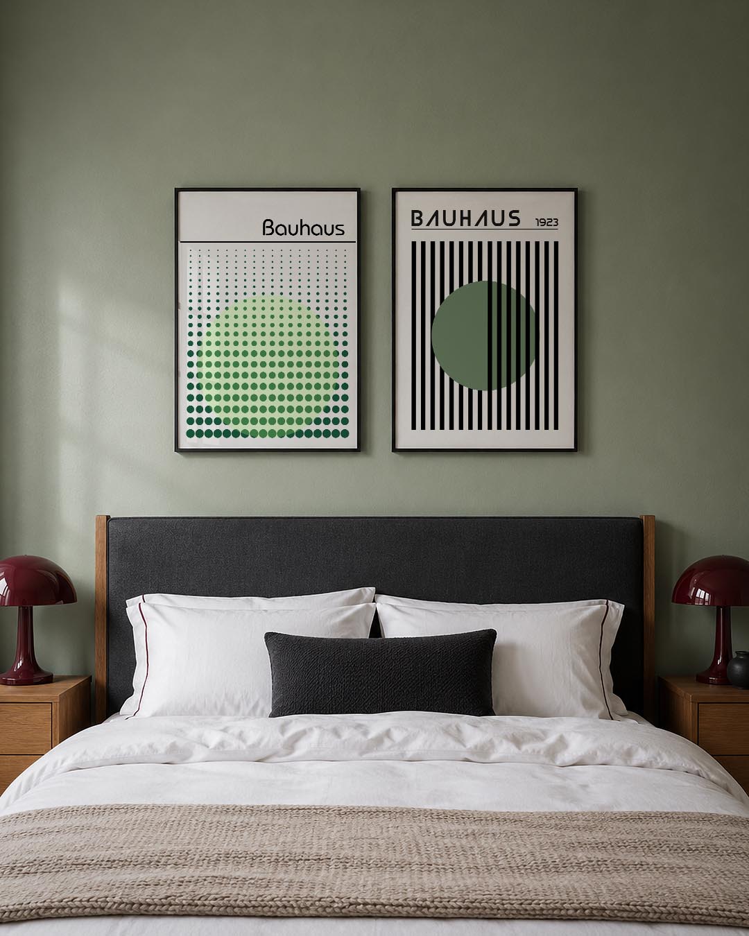 Cirkelpatroon en lijnen Posterset