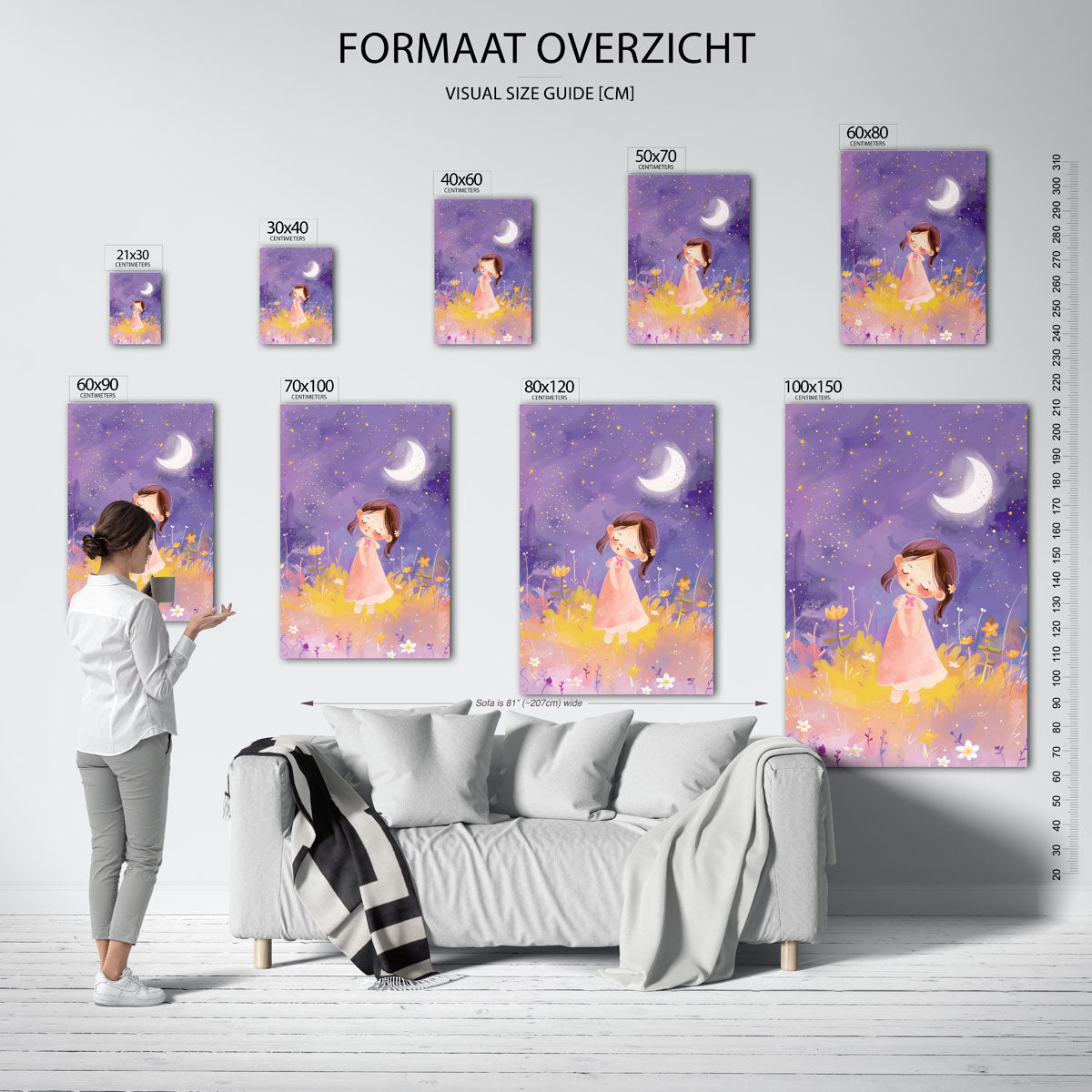 Meisje onder maan Poster
