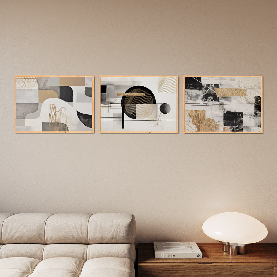 Vorm en kleurenspel Posterset
