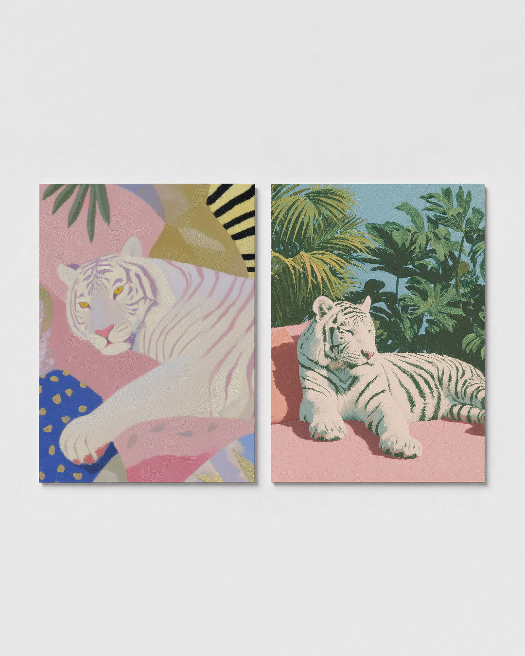 Dierlijke kleurvlakken Posterset