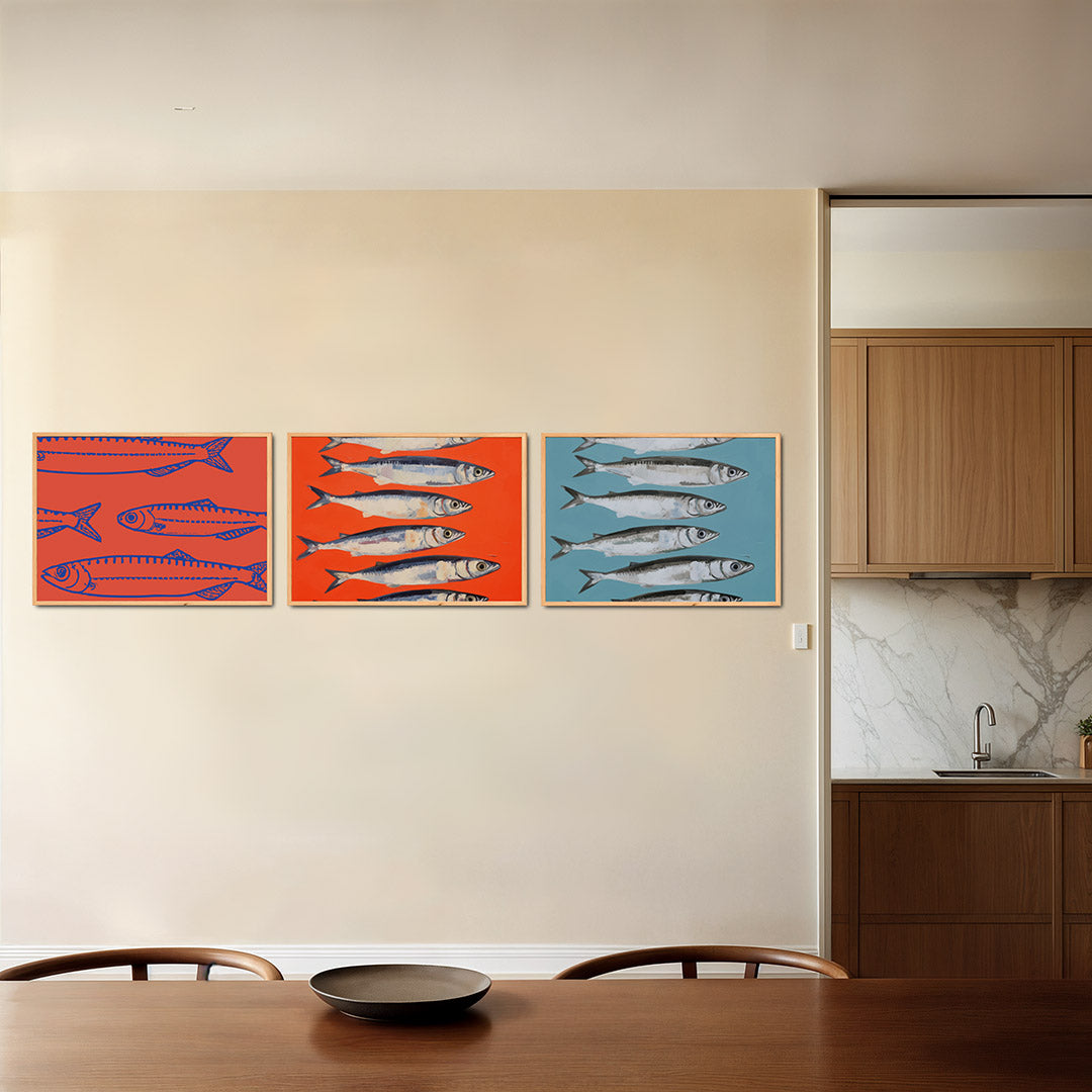 Visuele vissen Posterset