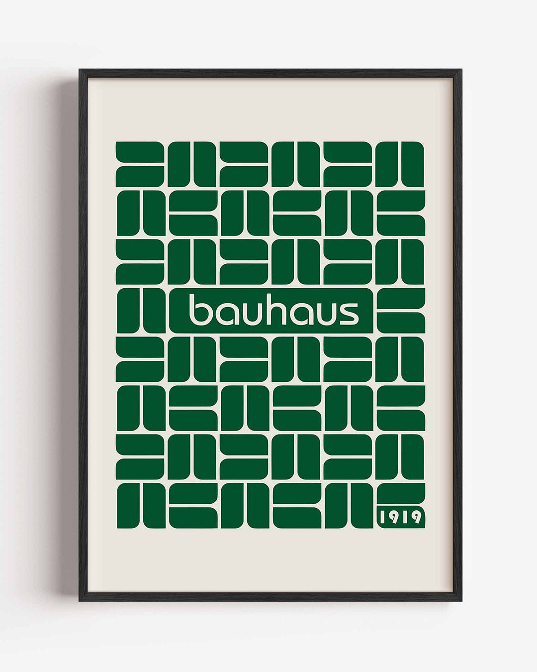 Groene vormenpatroon Poster