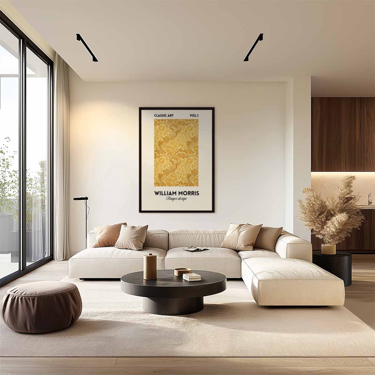 William Morris’ Bruges Design Kunstwerk-canvas-dibond-plexiglas-wanddecoratie-WallArtistic