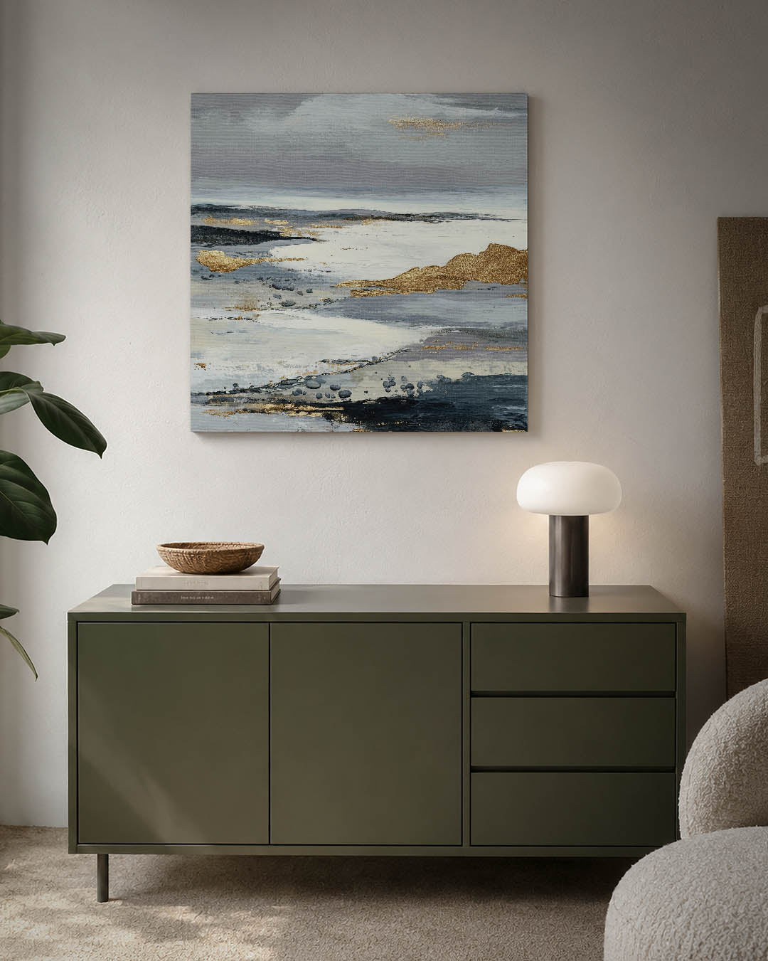 Gelaagde landschapstinten Kunstwerk