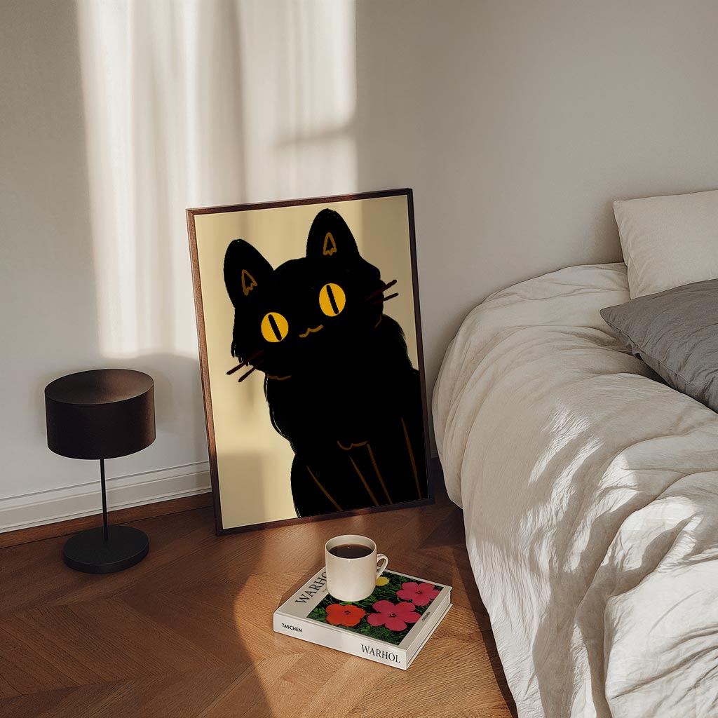 Mystieke Kattenblik Poster-WallArtistic