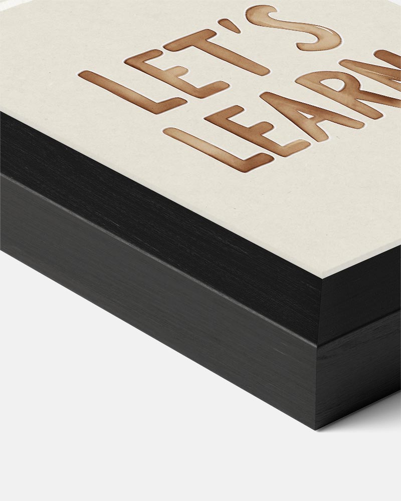 Let's Learn Motivatieposter-WallArtistic