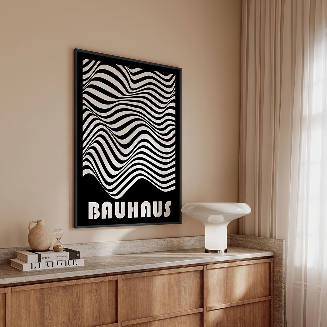 Golvend lijnenspel Poster