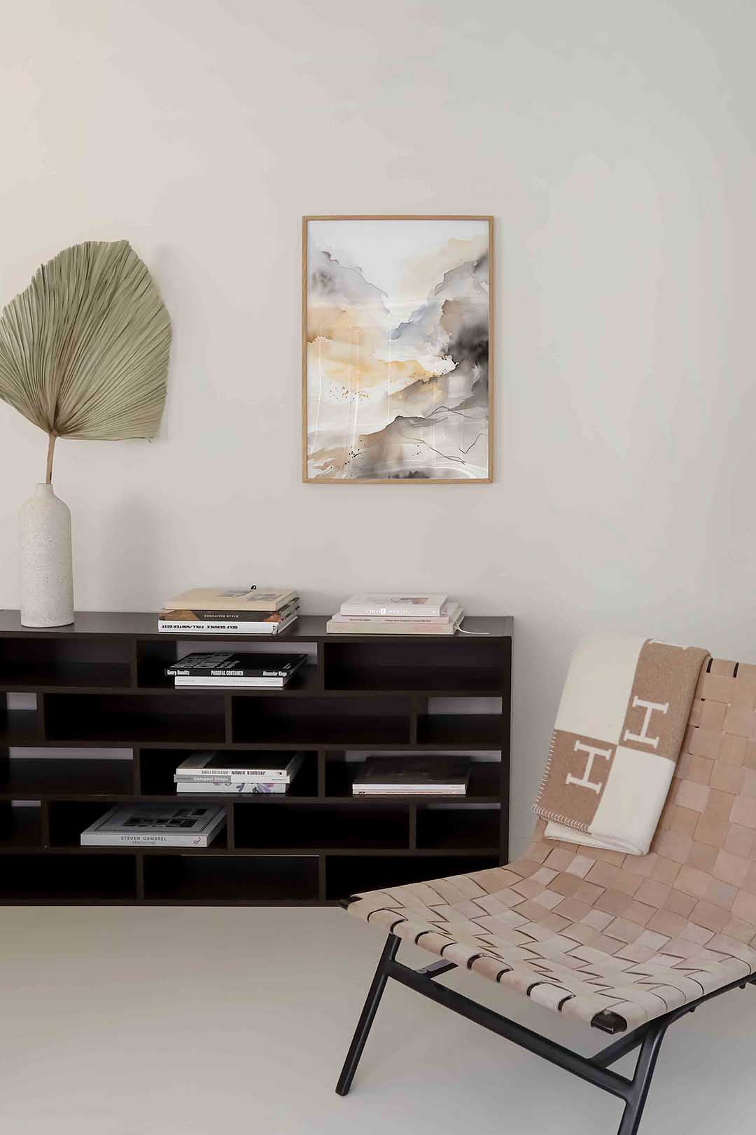Abstracte landschapsweergave Poster