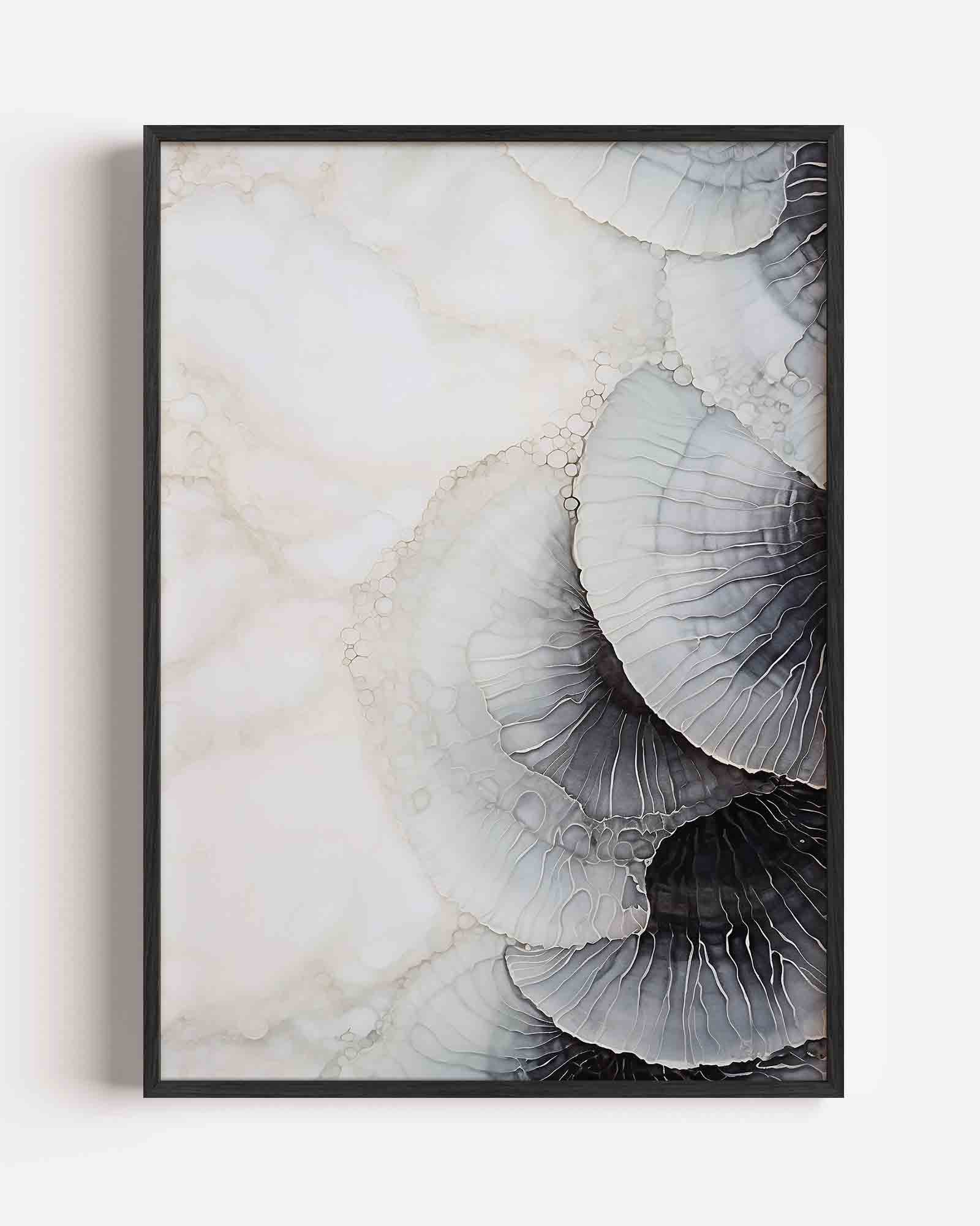 Abstracte golvende vormen Poster