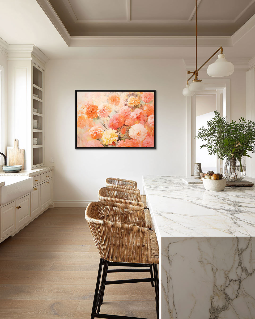 Bloemenexplosie Kunstwerk