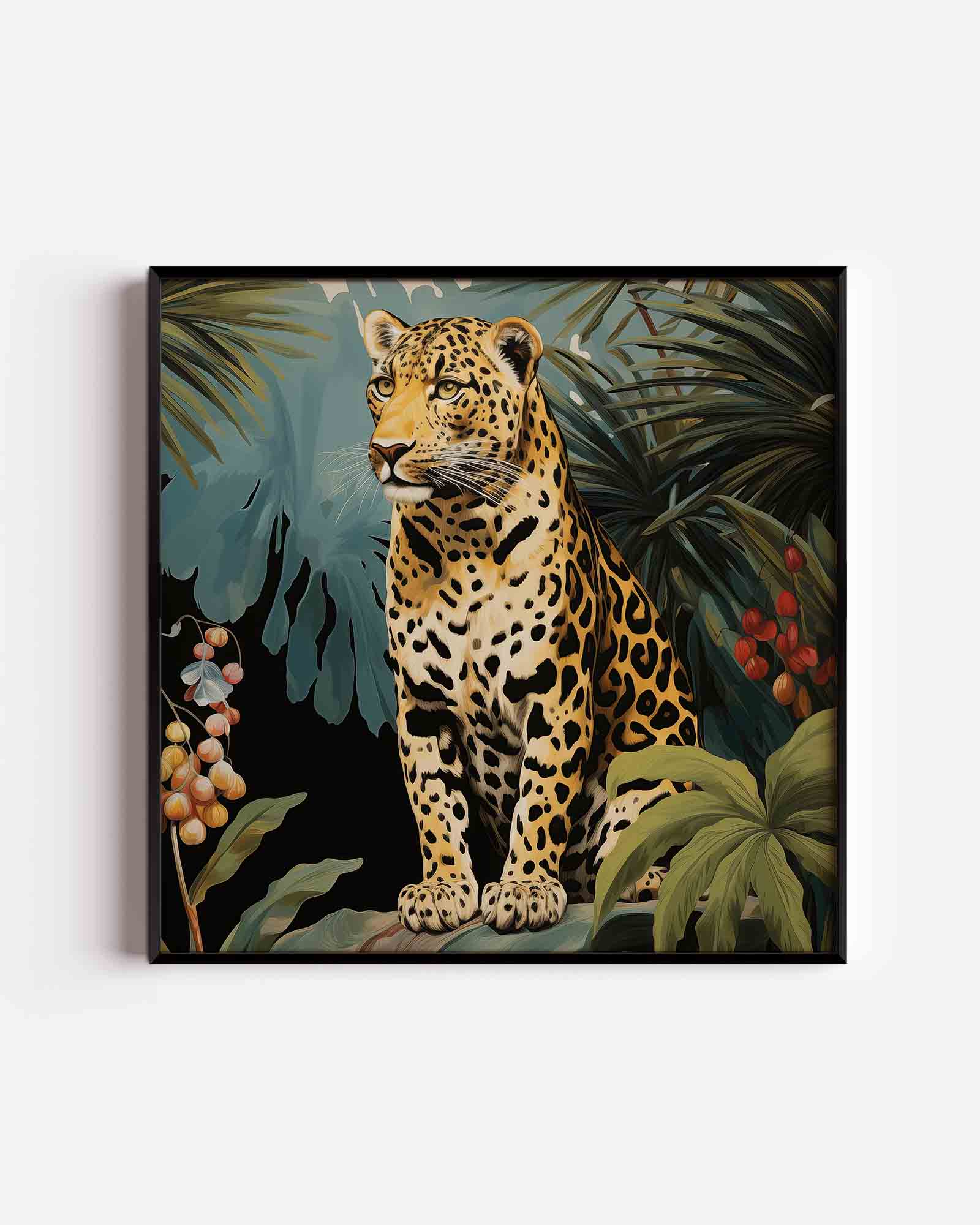Luipaard in jungle Poster
