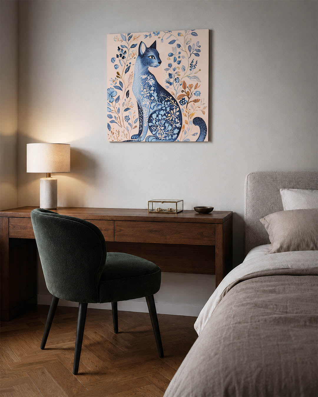 Fantasierijke kat Kunstwerk